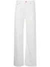 Aspesi Wide Leg 5pockets Denim In White