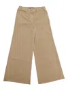 Aspesi Wide-leg Frayed-hem Trousers In Beige