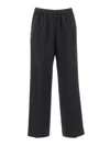 Aspesi Relaxed Fit Wide Leg Wool Pants In Black