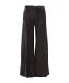 Aspesi Wide-leg Trousers Featuring Pockets In Black