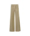Aspesi Wide-leg Velvet Trousers In Brown