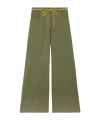 Aspesi Wide-leg Casual Pants In Green