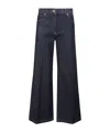 Aspesi High-waisted Wide-leg Jeans With Flared Silhouette