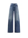 Aspesi Five Pairs Of Jeans In Blue