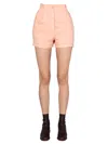 Aspesi Wide Leg Shorts In Powder