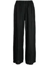 Aspesi High-waisted Flared Trousers In Black