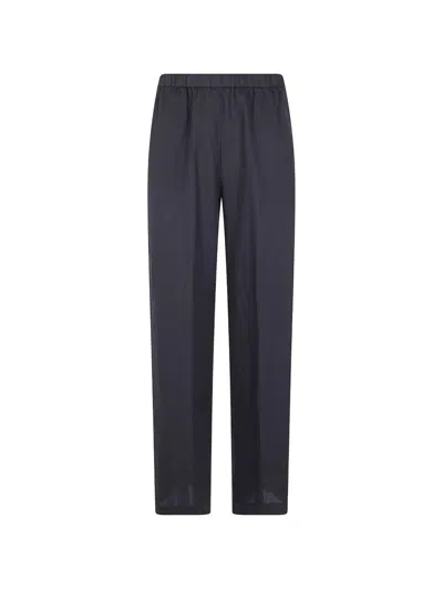 Aspesi Wide Leg Trousers In Black