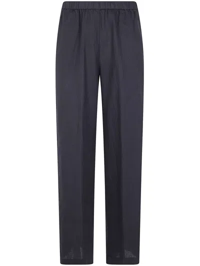 Aspesi Wide Leg Trousers In Black