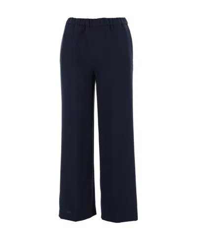 Aspesi Wide Leg Trousers In Black
