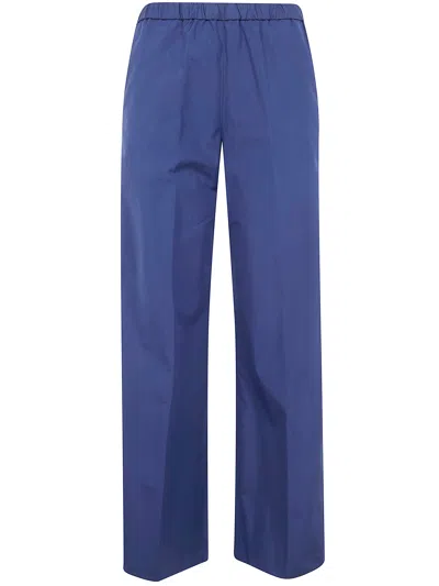 Aspesi Wide Leg Trousers In Blue