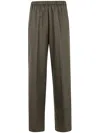 Aspesi Wide Leg Trousers In Green