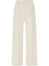 Aspesi Corduroy Elasticated-waistband Pants In Neutrals