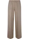 Aspesi Wide Leg Trousers In Neutrals