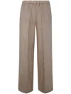 Aspesi Wide Leg Trousers In Sand