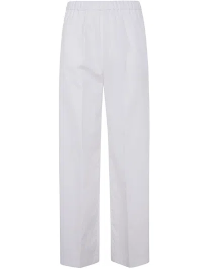 Aspesi Wide Leg Trousers In White