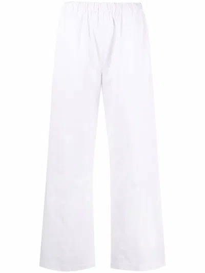 Aspesi Wide Leg Trousers In White