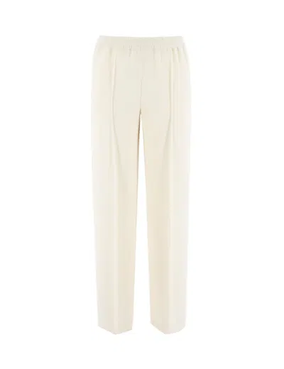 Aspesi Wide Straight Leg Natural Trousers In Neutrals
