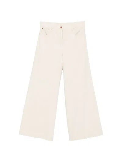 Aspesi Wide-leg Trousers In 뉴트럴