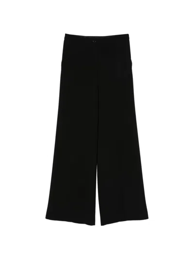 Aspesi Wide-leg Trousers In Black