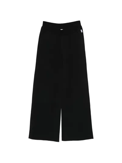 Aspesi Wide-leg Trousers In Black