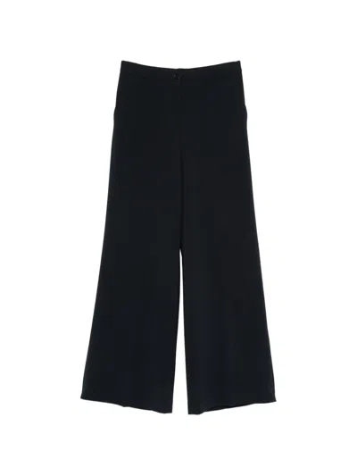 Aspesi Wide-leg Trousers In Blue