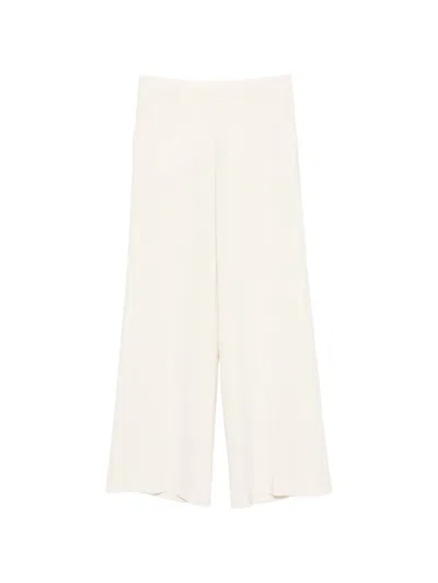 Aspesi Wide-leg Trousers In Metallic