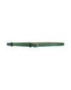 Aspesi Woman Belt Dark Green Size 8 Soft Leather
