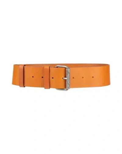 Aspesi Woman Belt Tan Size 2 Soft Leather In Brown