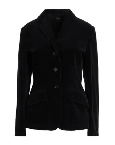 Aspesi Woman Blazer Black Size 12 Cotton