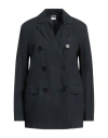 Aspesi Double-breasted Blazer Notched Lapels In Blue