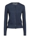 Aspesi Woman Cardigan Midnight Blue Size 4 Wool