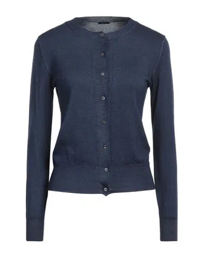 Aspesi Woman Cardigan Midnight Blue Size 4 Wool
