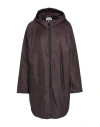 Aspesi Woman Coat Dark Brown Size Xs Polyamide
