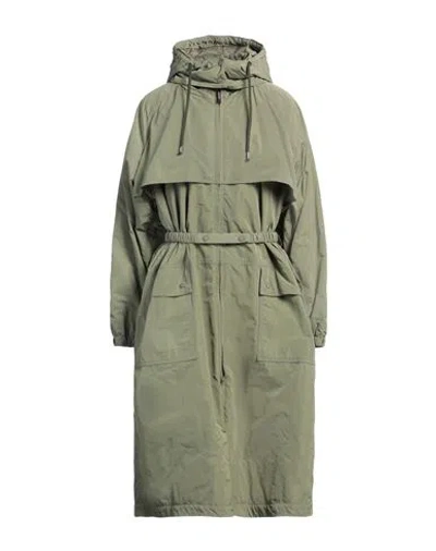 Aspesi Woman Coat Khaki Size L Polyester In Beige