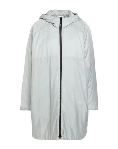 Aspesi Woman Coat Light Grey Size M Polyamide In Gray