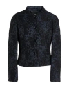 Aspesi Woman Coat Midnight Blue Size 12 Wool, Polyamide, Silk In Black