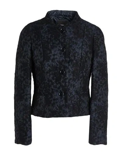 Aspesi Woman Coat Midnight Blue Size 12 Wool, Polyamide, Silk