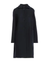 Aspesi Woman Coat Midnight Blue Size 8 Virgin Wool, Polyamide, Cashmere