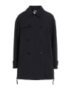Aspesi Woman Coat Midnight Blue Size S Cotton, Polyester