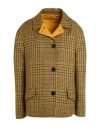 Aspesi Woman Coat Mustard Size 6 Virgin Wool In Yellow