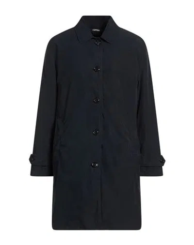 Aspesi Woman Coat Navy Size L Polyester, Polyamide In Blue