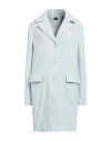 Aspesi Woman Coat Sky Blue Size M Cotton, Elastane