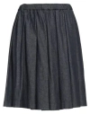 Aspesi Woman Denim Skirt Blue Size 4 Cotton In Blue