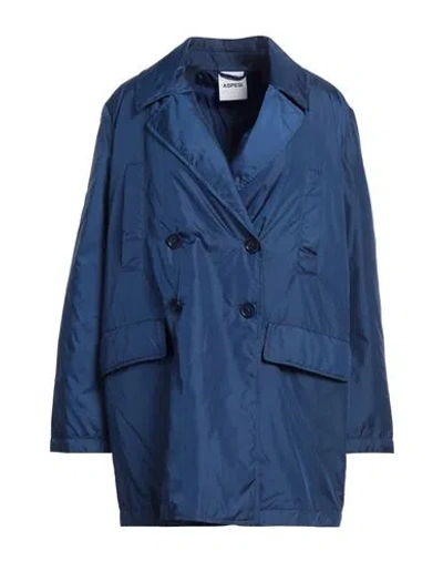 Aspesi Woman Jacket Blue Size Xl Polyamide