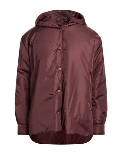 Aspesi Woman Jacket Burgundy Size Xs Polyamide In Brown