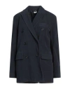 Aspesi Woman Blazer Midnight Blue Size 6 Cotton, Elastane