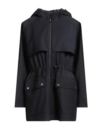 Aspesi Woman Jacket Midnight Blue Size S Virgin Wool, Polyurethane In Black