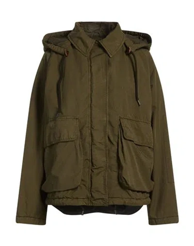 Aspesi Woman Jacket Military Green Size Xs Polyester, Polyamide