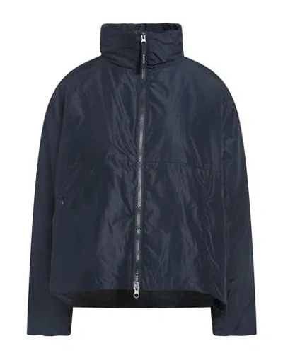 Aspesi Woman Jacket Navy Size S Polyester In Blue