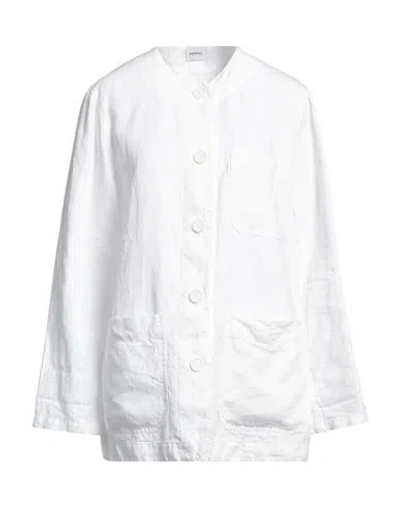 Aspesi Woman Jacket White Size 10 Linen